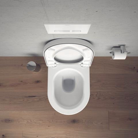 DURAVIT WC-Sitz Starck 3 mit SoftClose Absenkautomatik, Edelstahl-Scharniere, weiß