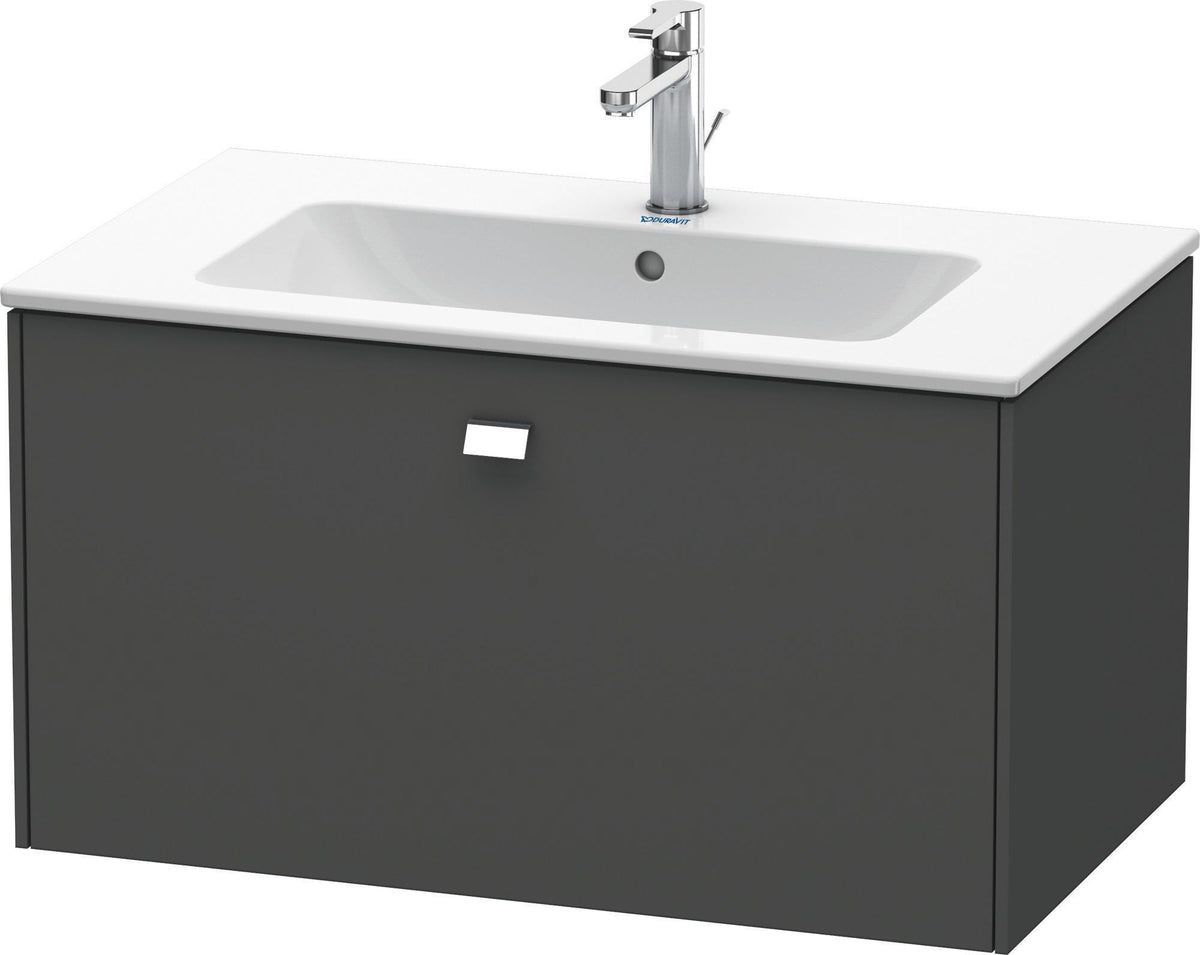 Duravit Brioso Waschtischunterbau 620 mm betongrau matt mit 1 Auszug und Soft-Close