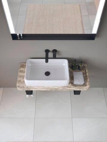DURAVIT Qatego Aufsatzbecken mit Konsole 1000 mm Weiß Hochglanz HygieneGlaze