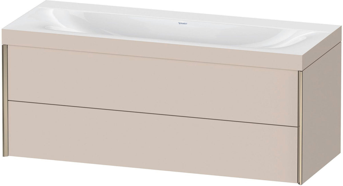 DURAVIT XViu c-bonded Waschtischunterbauset 1200 mm wandhängend mit 2 Schubkästen