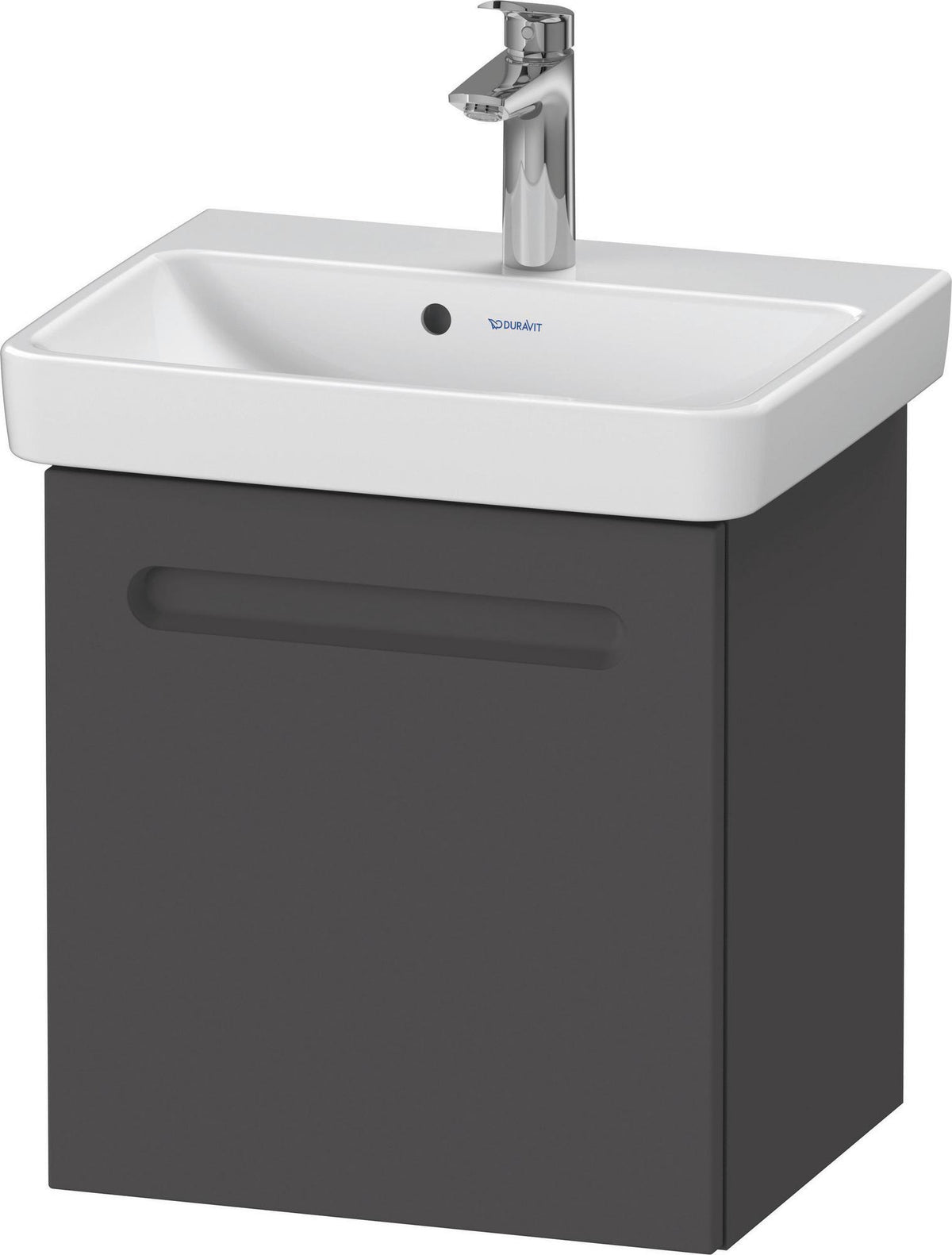 Duravit No.1 Waschtischunterbau wandhängend 440 mm, 1 Tür links, weiß matt