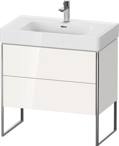 Duravit Waschtischunterbau XSQUARE 784 mm ta s-matt mit 2 Auszügen und Fußgestell