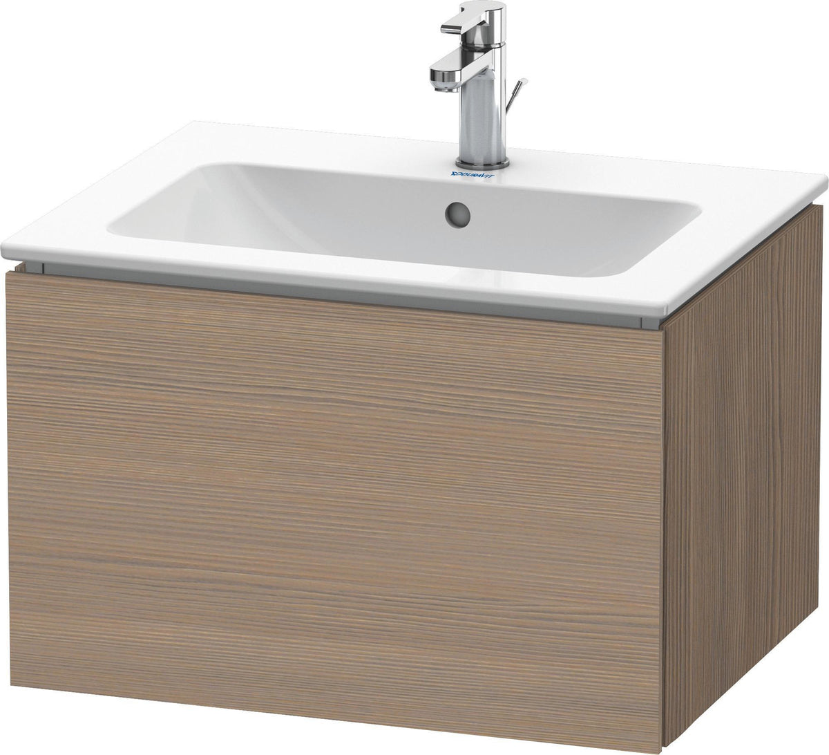 DURAVIT L-Cube Waschtischunterbau 620 mm wandhängend, 1 Auszug, Amerikanisch Nussbaum