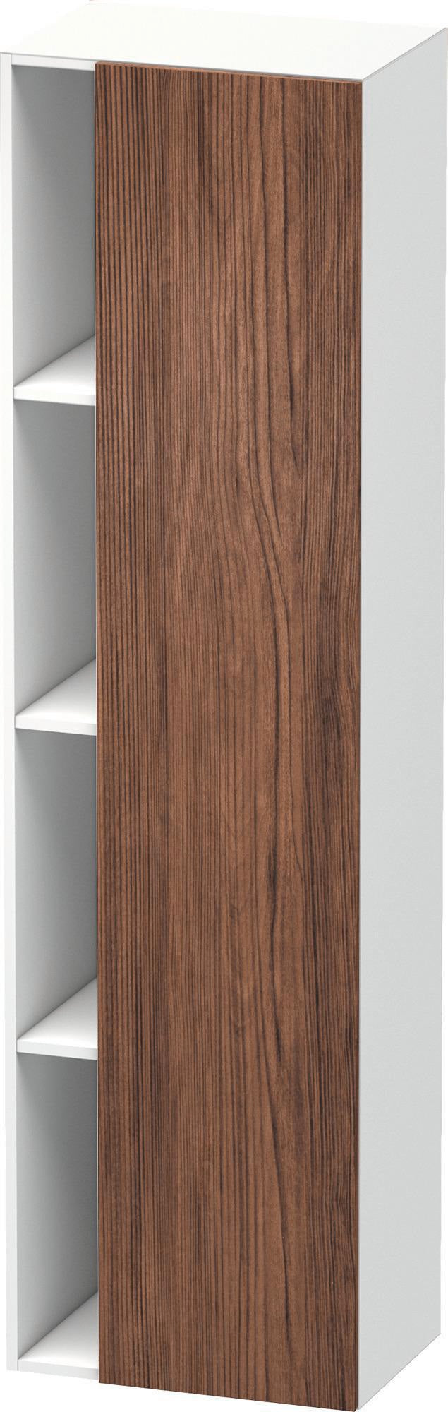DURAVIT DuraStyle Hochschrank 360x500x1800mm, 1 Tür links, weiß matt – Wandhängend mit Soft-Close