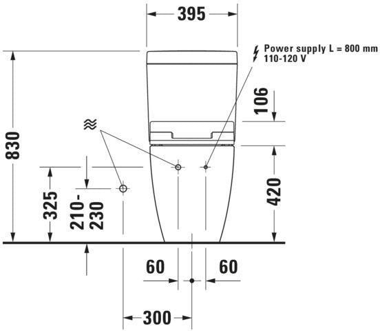 DURAVIT SensoWash Slim Dusch-WC-Sitz für Happy D.2 – mit Fernbedienung & Durchlauferhitzer
