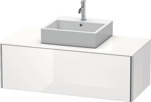 Duravit XSquare Waschtischunterbau 1200 mm wandhängend – Sand-matt mit Konsole