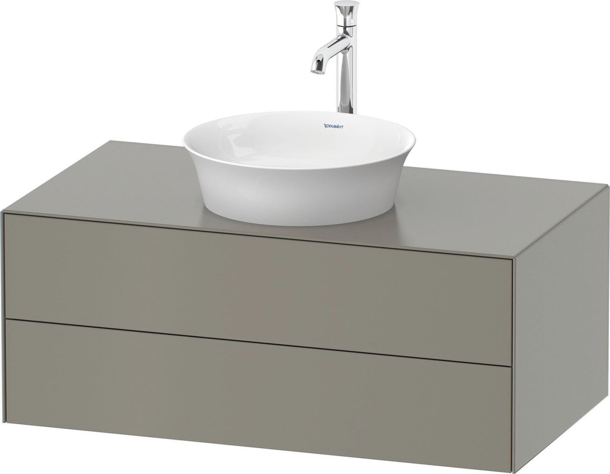 DURAVIT White Tulip Waschtischunterbau wandhängend 1000 mm, 2 Schubkästen, Weiß Seidenmatt