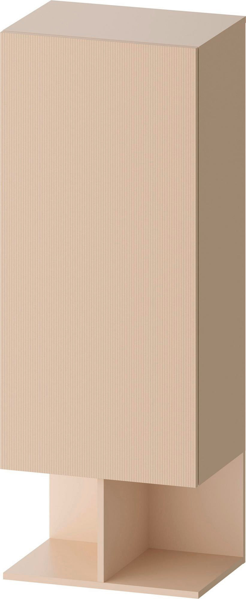 DURAVIT Balcoon Halbhochschrank 1320 mm, 1 Tür, 2 offene Fächer, Elfenbein Struktur, wandhängend