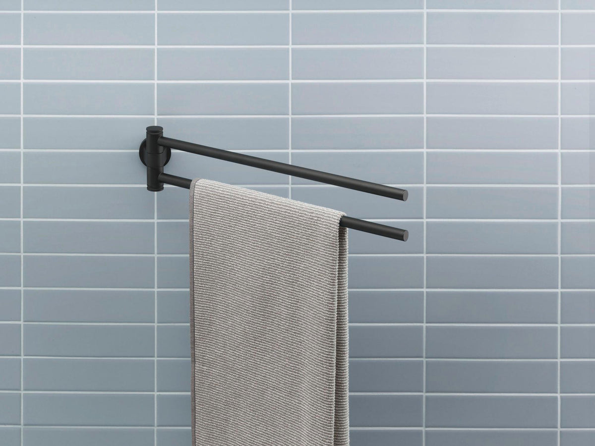 DURAVIT D-Code Handtuchhalter 2-armig schwenkbar 447 mm Chrom