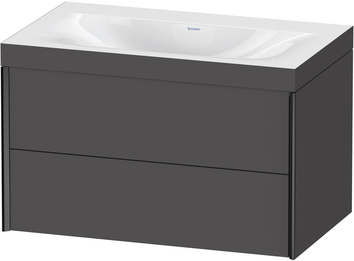 DURAVIT XViu c-bonded Waschtischset wandhängend 800x480x503mm mit 2 Schubkästen, Push-Open und Soft-Close