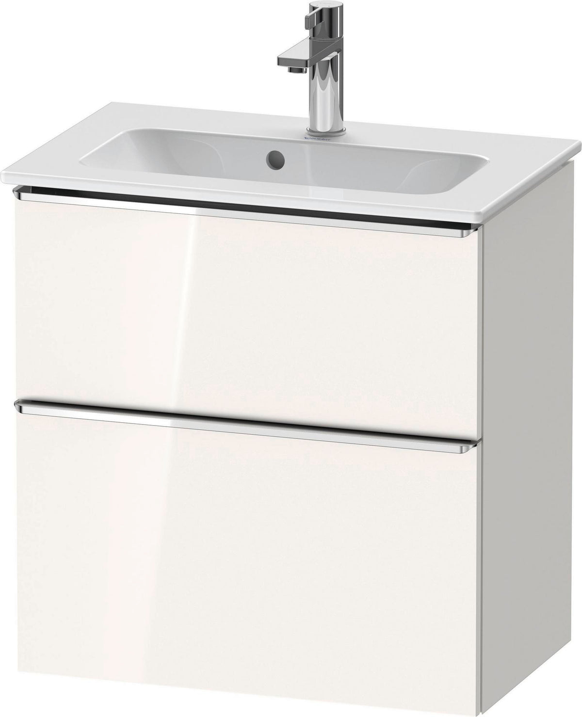 Duravit D-Neo Waschtischunterbau 610 mm betongrau matt mit Soft-Close und Bronze-Griff