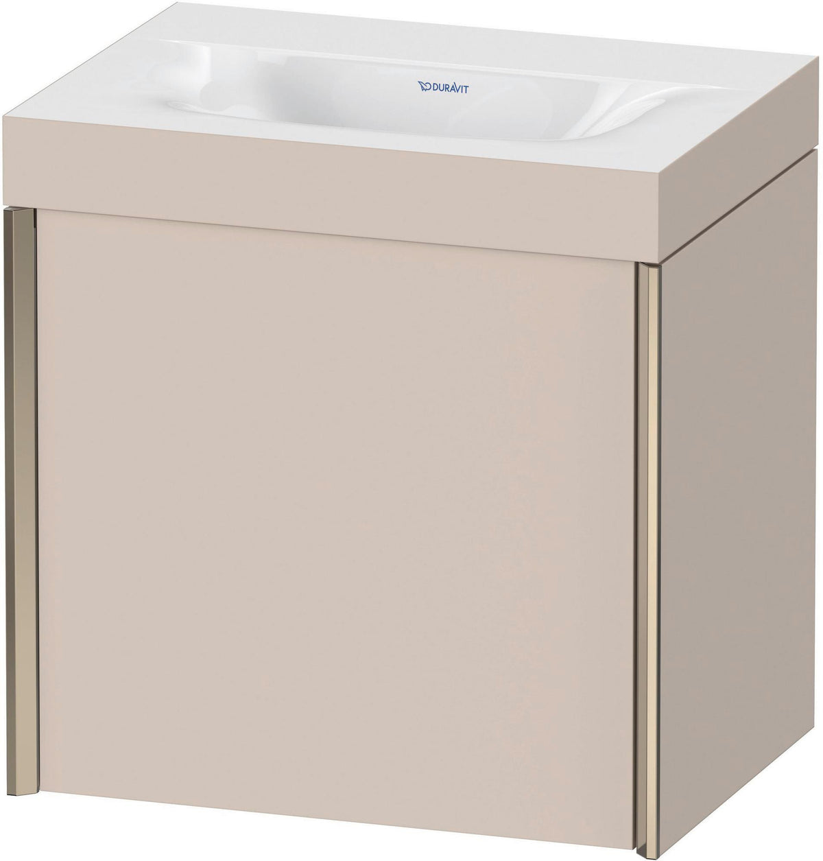 DURAVIT XViu c-bonded Waschtischunterbauset 460 mm, champagner matt/leinen, 1 Tür