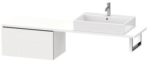 Duravit L-Cube Unterschrank 720 mm taupe supermatt – 1 Auszug, wandmontiert, mit Dämpfung
