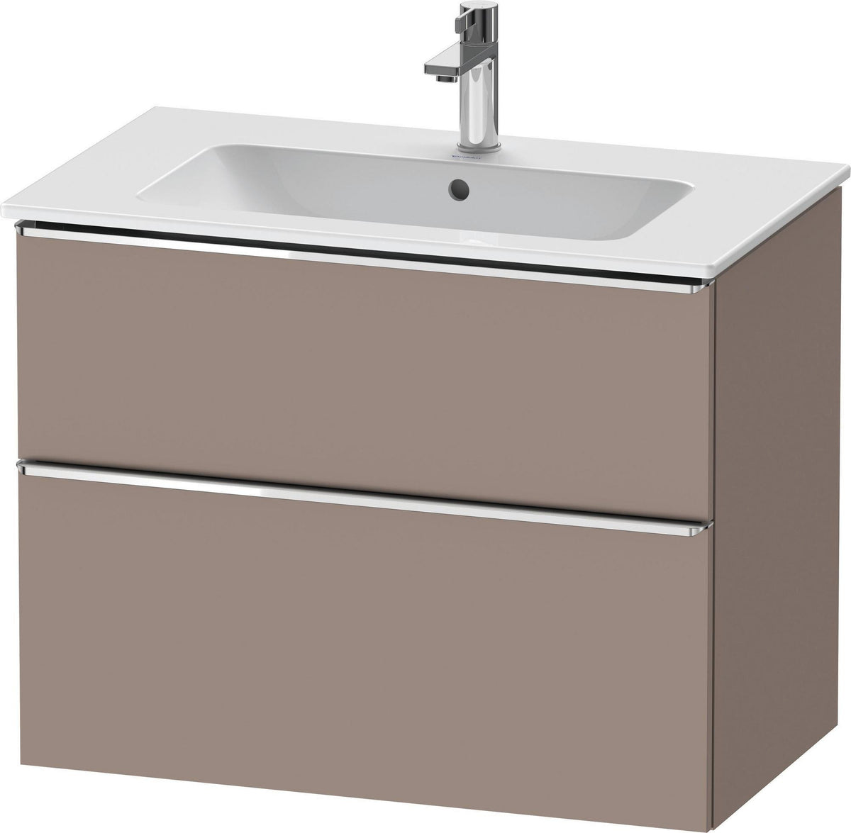 Duravit D-Neo Waschtischunterbau 810 mm betongrau matt mit Soft-Close-Auszug