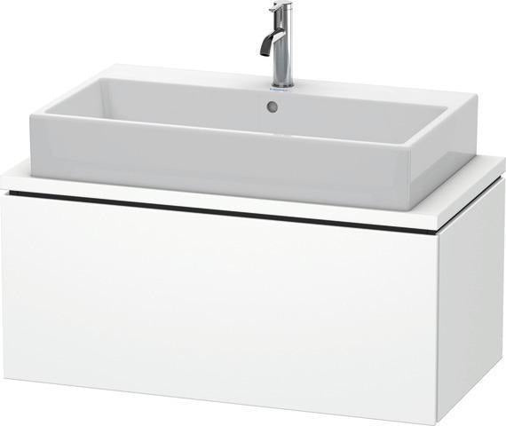DURAVIT L-Cube Waschtischunterbau 920 mm taupe supermatt mit Tip-On-Technik