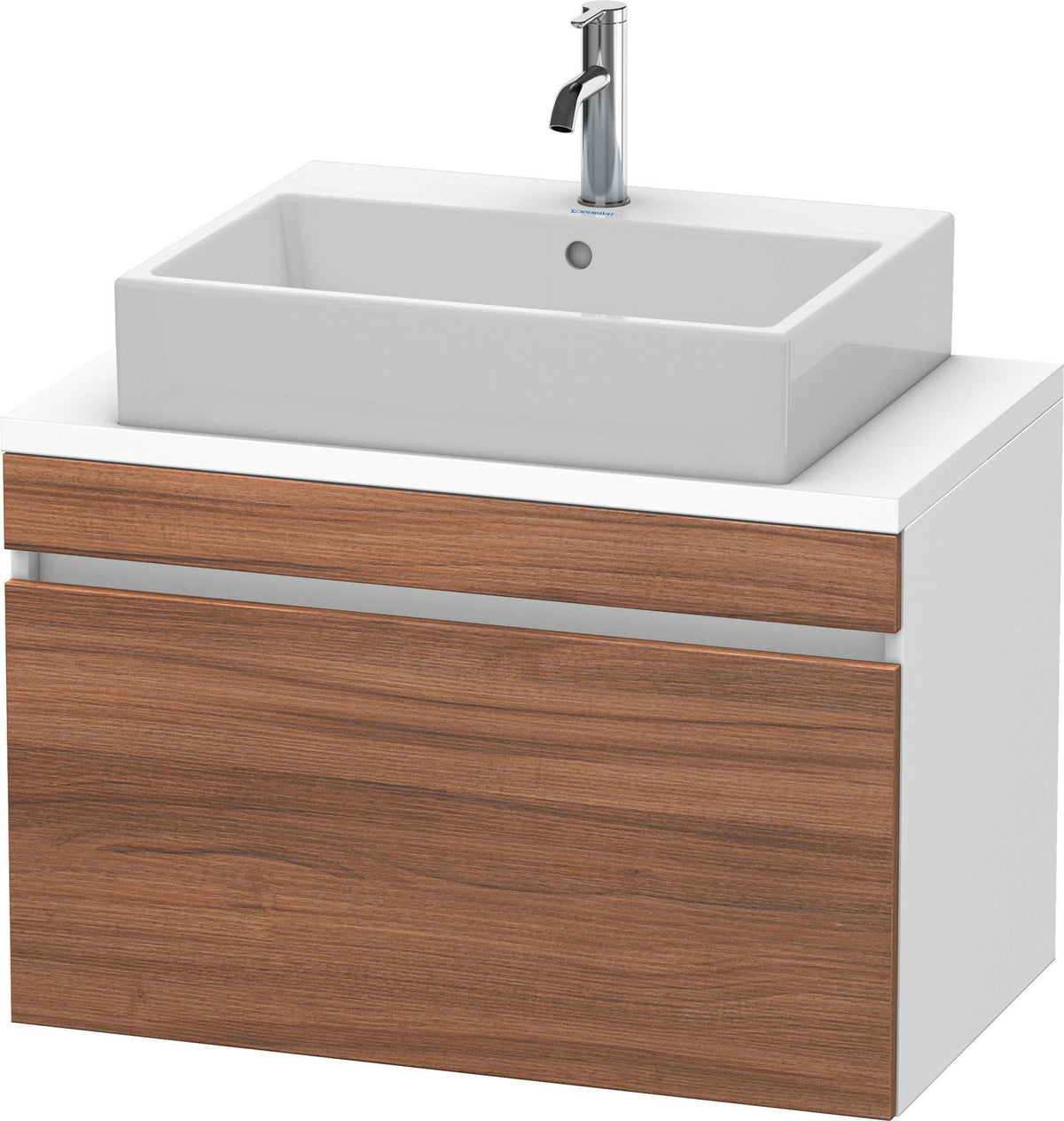 Duravit DuraStyle Waschtischunterbau 800 mm betongrau matt mit 1 Auszug und Soft-Close