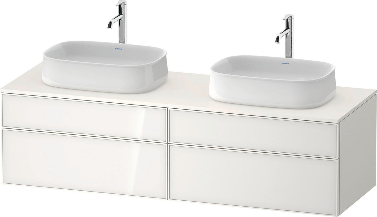 DURAVIT Zencha Konsolen-Waschtischunterbau 1600 mm Eiche Anthrazit mit 2 Auszügen
