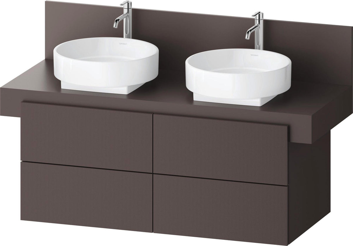 DURAVIT Balcoon Konsolen-Waschtischunterbau 1200 mm mit 4 Schubkästen und Tip-on-Technik