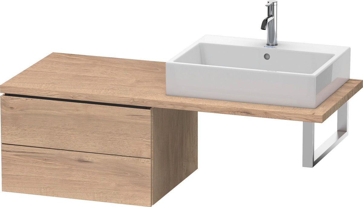 Duravit L-Cube Konsolenunterschrank 620 mm Weiß Matt mit 2 Schubkästen und Tip-on-Technik