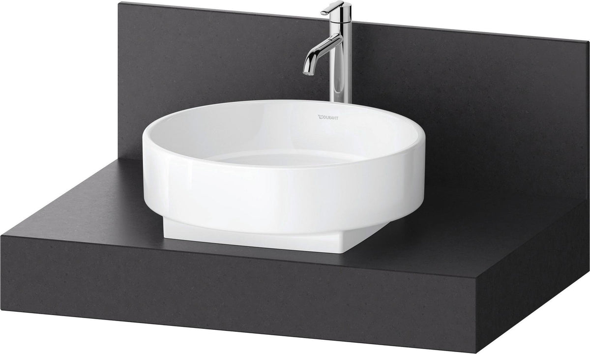DURAVIT Balcoon Konsole 800x370x550 mm mit mittigem Ausschnitt, Lava Struktur – Badmöbel-Konsole