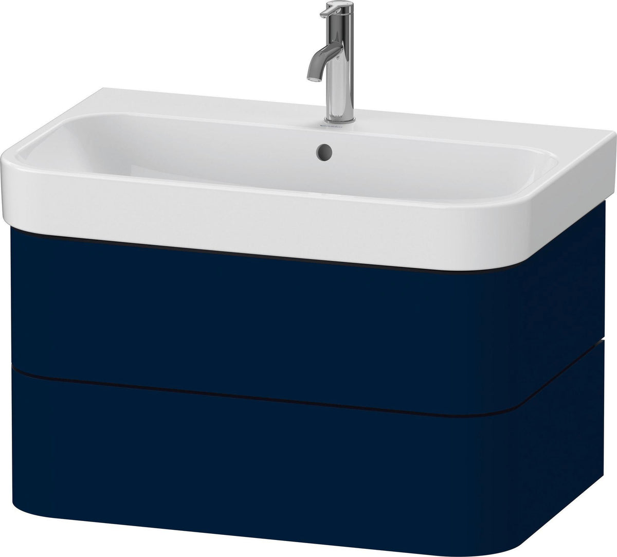 DURAVIT Happy D.2 Waschtischunterbau 775 mm, 2 Schubkästen, Tip-On, Taupe supermatt