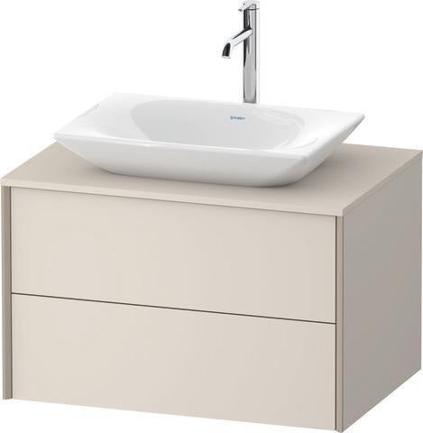 Duravit Waschtischunterbau XVIU 800x550mm Champagner Matt mit Konsolenplatte
