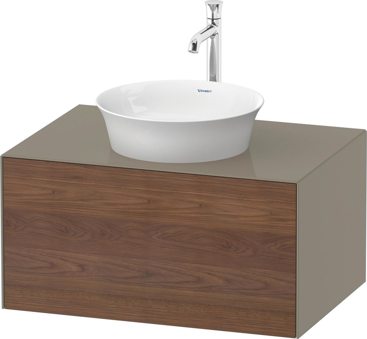DURAVIT White Tulip Waschtischunterbau 800 mm, 1 Auszug, LED-Beleuchtung, anthrazit