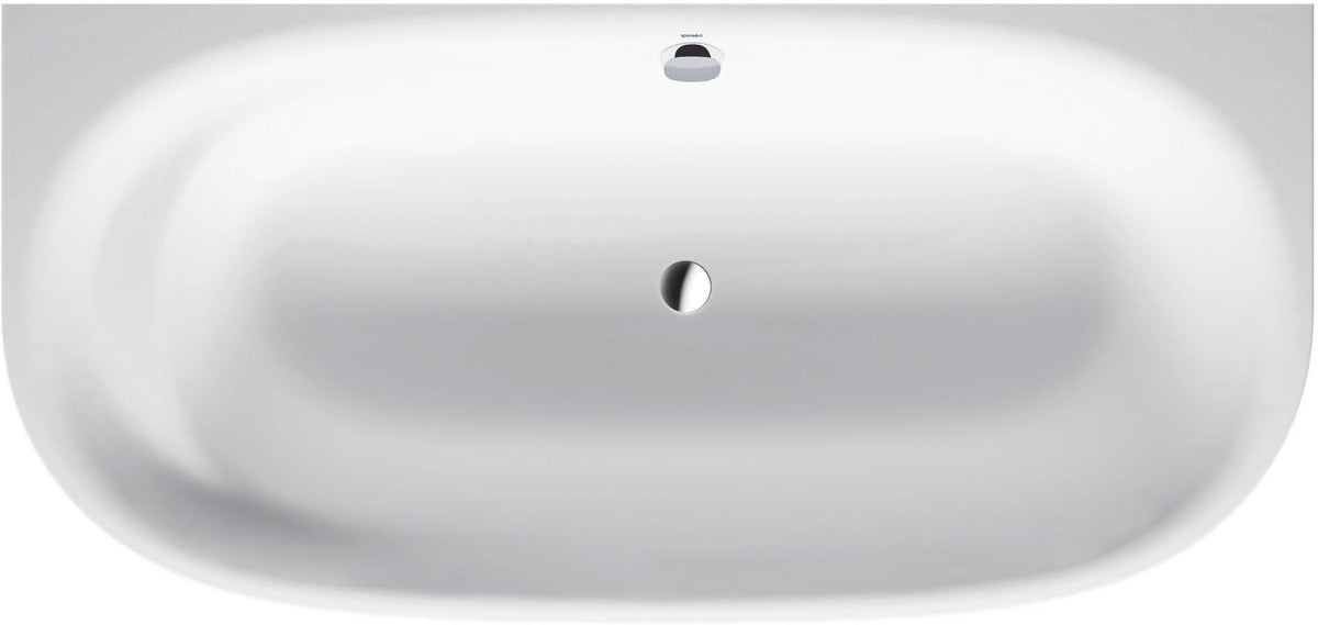 DURAVIT Cape Cod Badewanne 1900x900 mm Vorwand, Mineralguss Weiß Matt, inkl. Fußgestell & Verkleidung