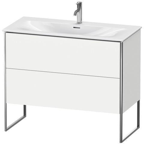 Duravit Waschtischunterbau XSquare 1010 mm, 2 Auszüge, weiß matt, bodenstehend, für Viu