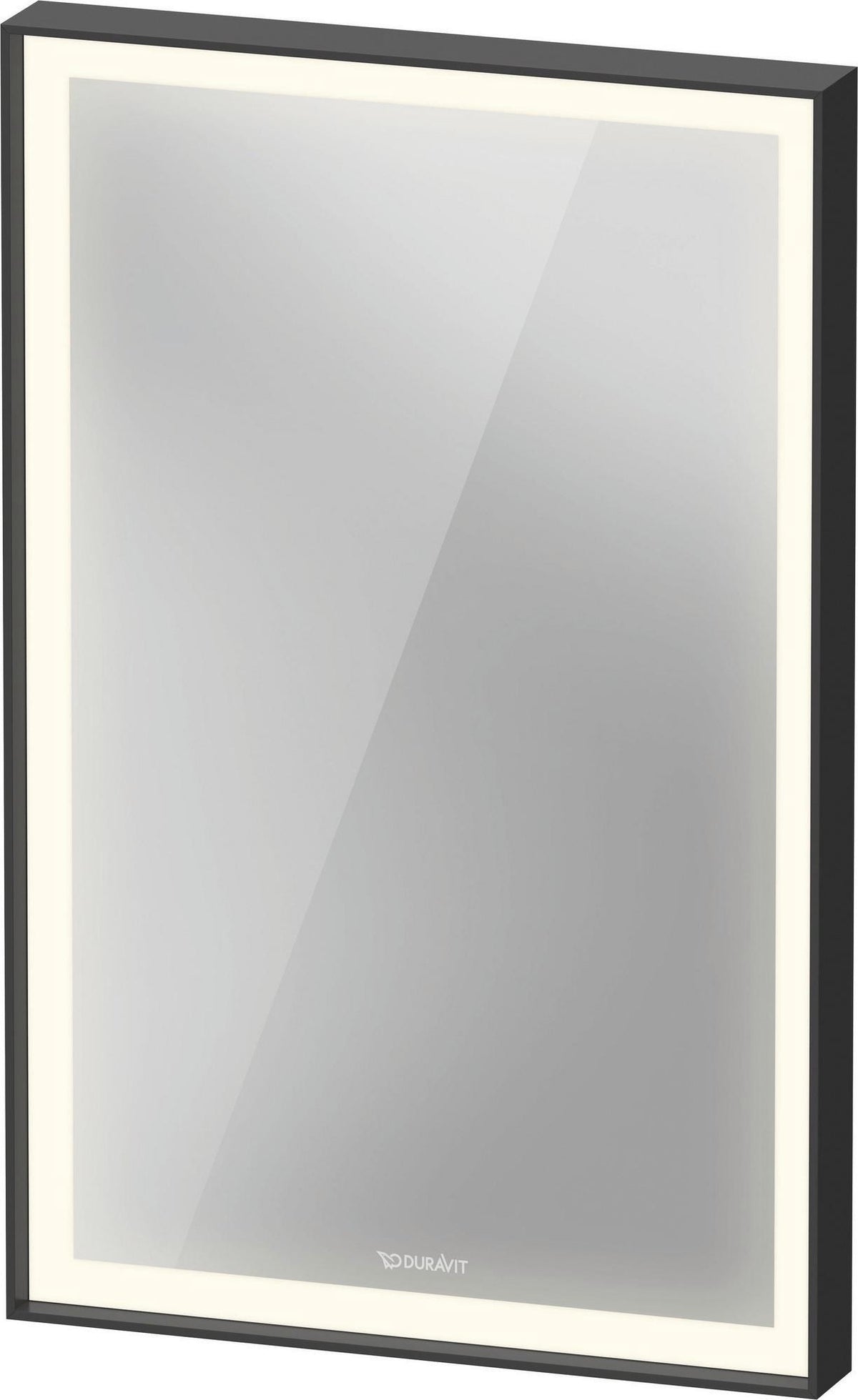 DURAVIT L-Cube Lichtspiegel 450 mm mit Sensorschalter und Dimmfunktion, Graphit Matt
