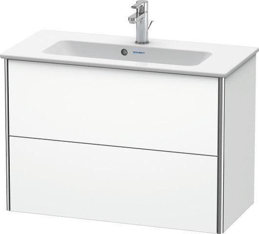 Duravit XSquare Waschtischunterbau 810 mm wandhängend, 2 Schubkästen, s-matt, für ME by Starck