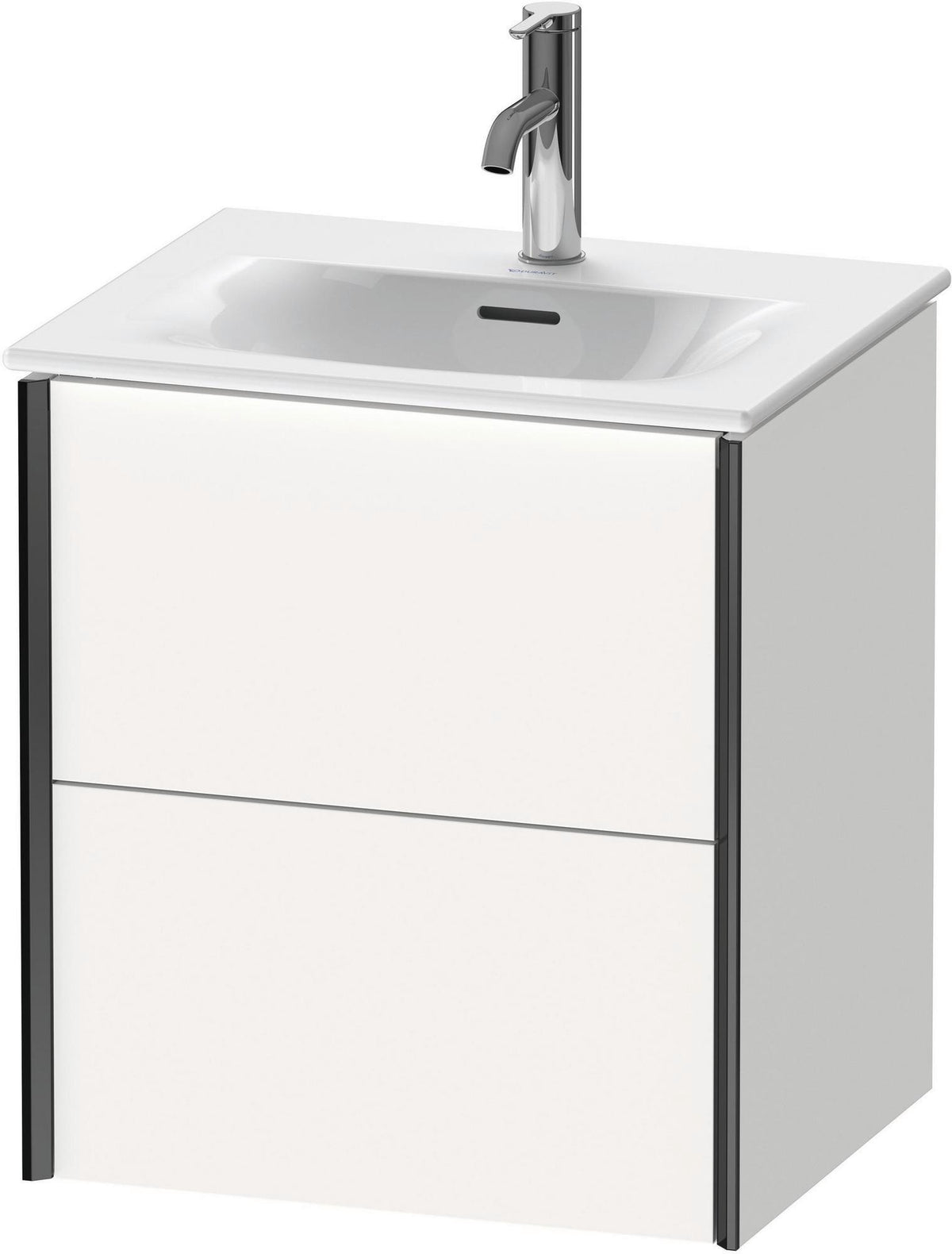 DURAVIT XViu Waschtischunterbau 510 mm wandhängend, 2 Schubkästen, Tip-on, Weiß seidenmatt