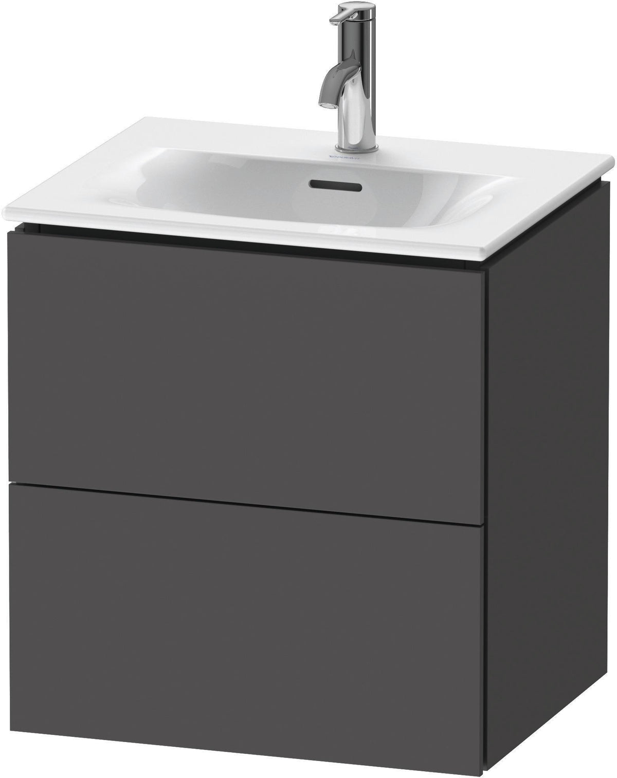 DURAVIT L-Cube Waschtischunterbau 520 mm weiß matt – 2 Schubkästen, wandhängend