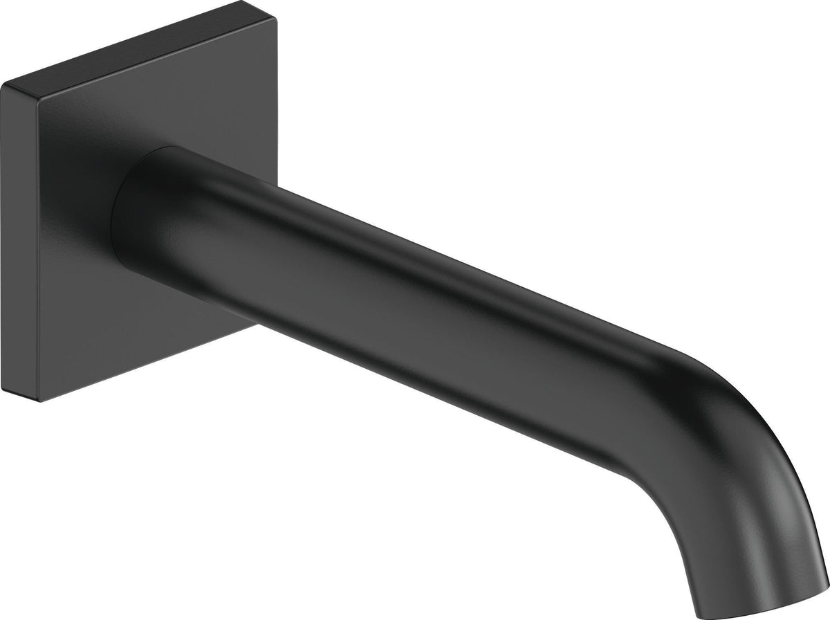 DURAVIT C.1 Wanneneinlauf eckig 205mm Schwarz Matt – Wandmontage mit Strahlregler