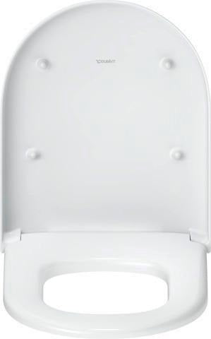 DURAVIT Univavo WC-Sitz D-Form tief 455mm mit Absenkautomatik und Edelstahl-Scharnieren