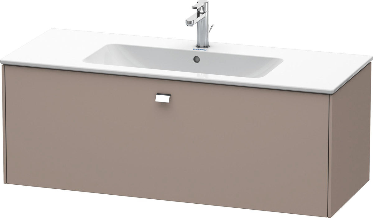 Duravit Brioso Waschtischunterbau 620 mm betongrau matt mit 1 Auszug und Soft-Close