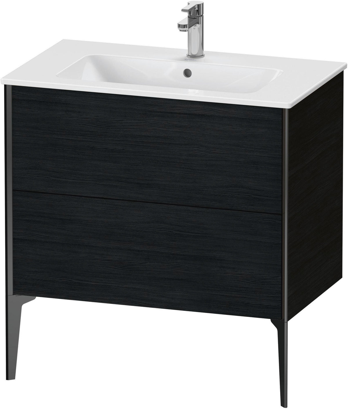 DURAVIT XViu Waschtischunterbau bodenstehend 594x810x480 mm mit 2 Auszügen, weiß matt