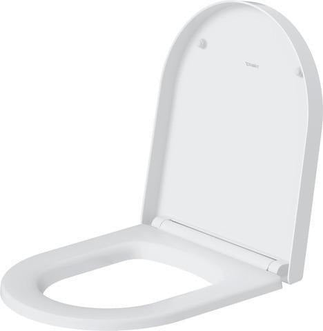 DURAVIT ME by Starck WC-Sitz aus Duroplast, Weiß Glänzend, Edelstahl-Scharniere, ohne Absenkautomatik