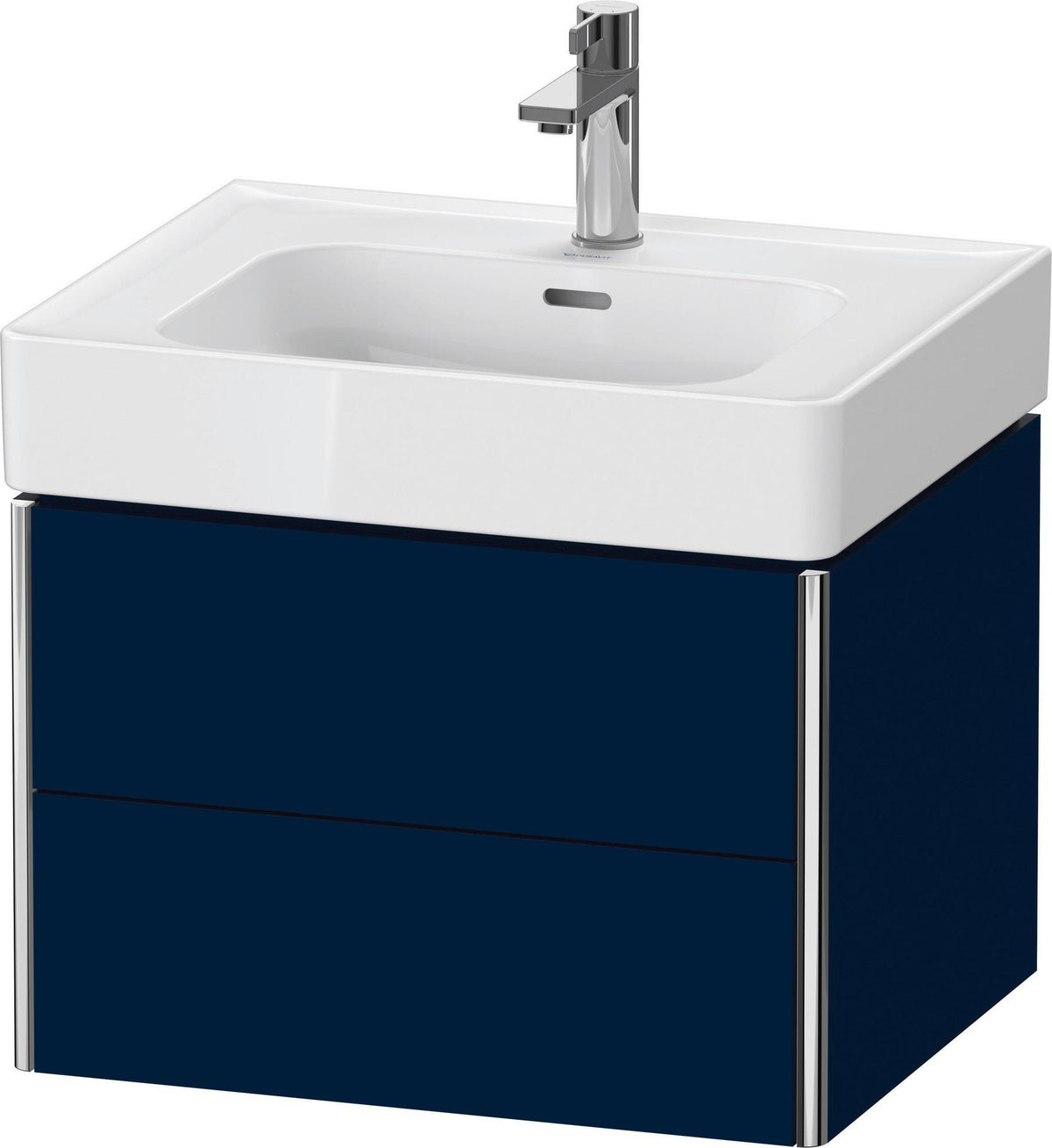Duravit XSquare Waschtischunterbau 584 mm, 2 Schubkästen, Tip-on, Taupe