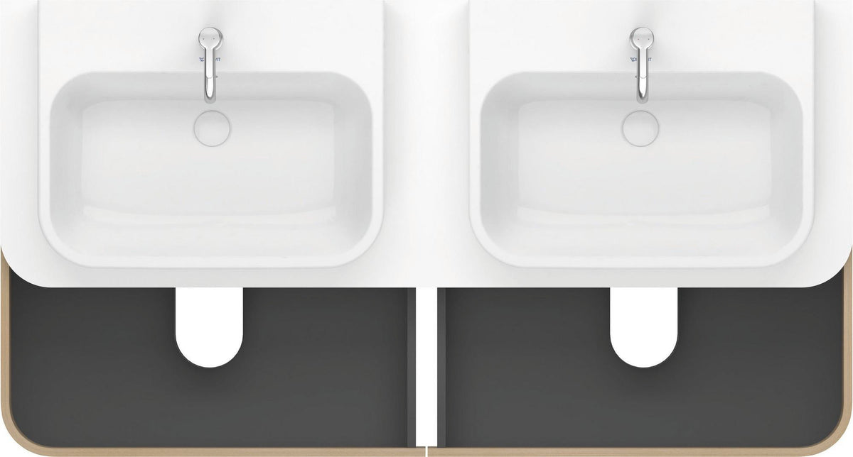 Duravit Happy D.2 Konsolenwaschtischunterbau 1600 mm mit 4 Schubkästen und Tip-On-Technik