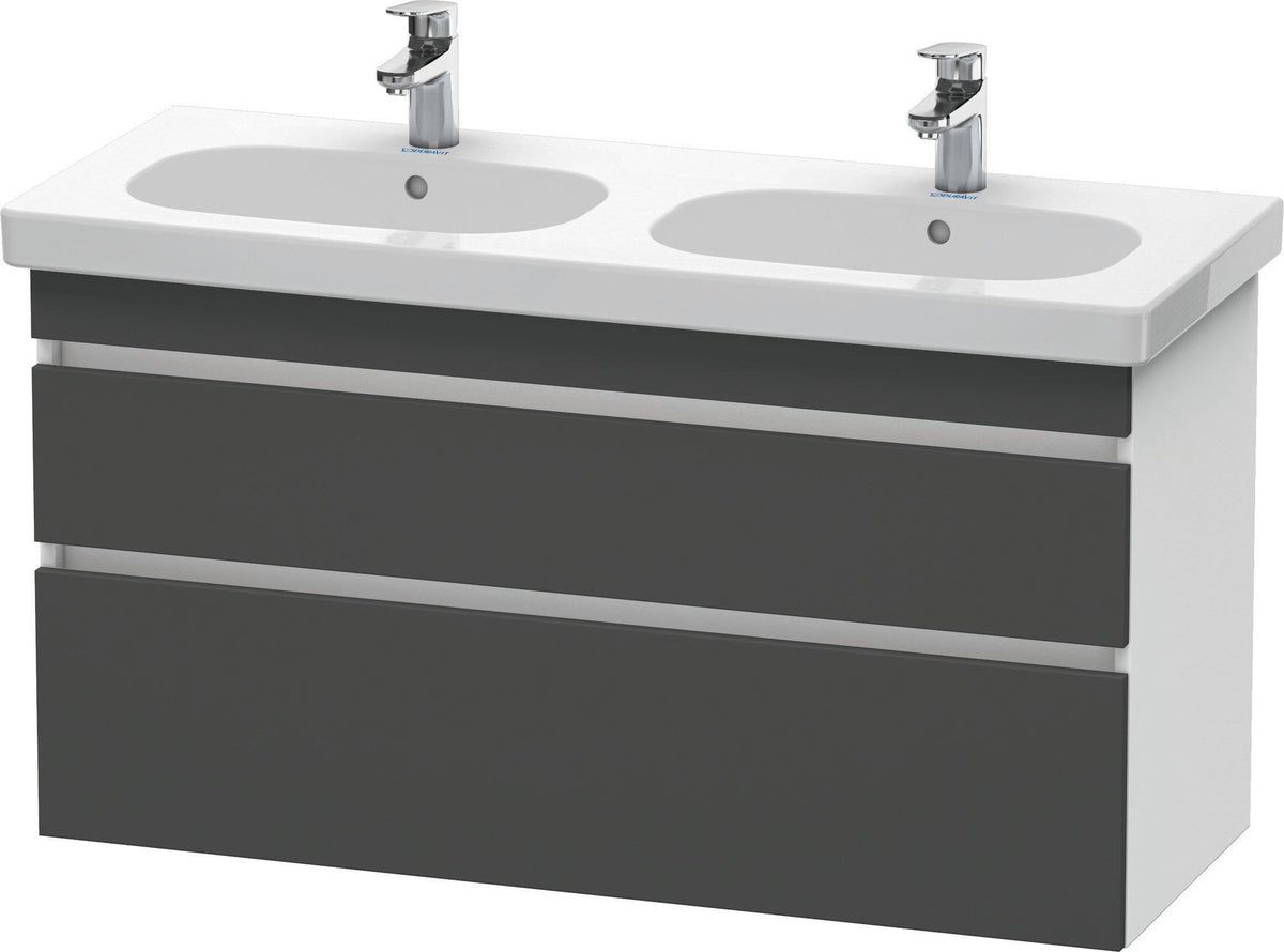 Duravit DuraStyle Waschtischunterbau 1150 mm, 2 Schubkästen, weiß matt – wandhängend