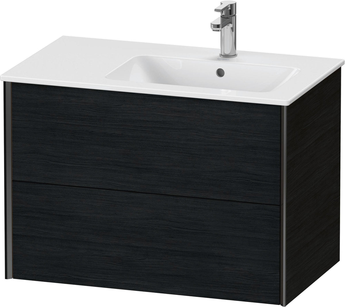 DURAVIT XViu Waschtischunterbau wandhängend 810 mm, 2 Schubkästen, weiß matt