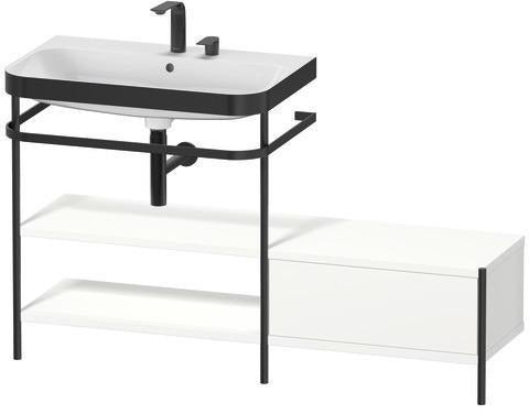 Duravit Happy D.2 Plus Waschtischunterbau 1400 mm mit Metallkonsole supermatt