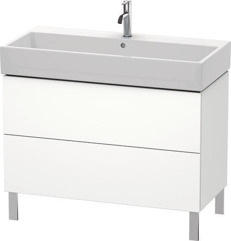 Duravit L-Cube Waschtischunterbau 984 mm Amerikanisch Nussbaum mit Tip-On-Technik