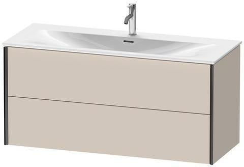 Duravit Waschtischunterbau XVIU 1210x557x480mm 2 Schubkästen Nussbaum Mitte