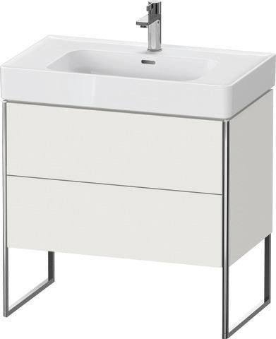 Duravit Waschtischunterbau XSQUARE 784 mm ta s-matt mit 2 Auszügen und Fußgestell