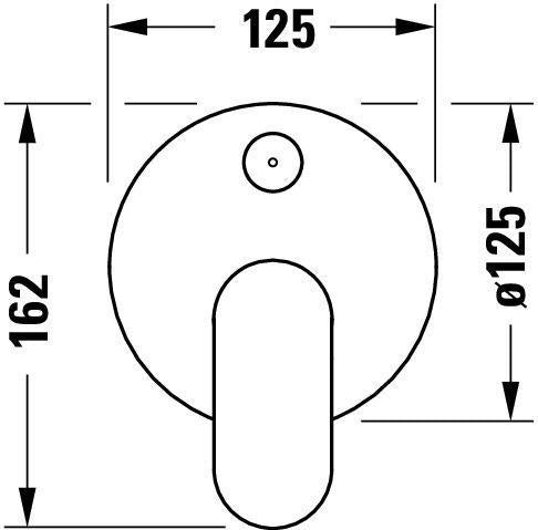 Duravit Wave Einhebelmischer Unterputz Set mit Keramikmischsystem und Umsteller, Chrom