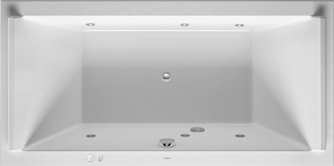 DURAVIT Starck Whirlwanne 1800x900 mm mit Air-System, 2 Rückenschrägen und 12 Luftdüsen in Weiß