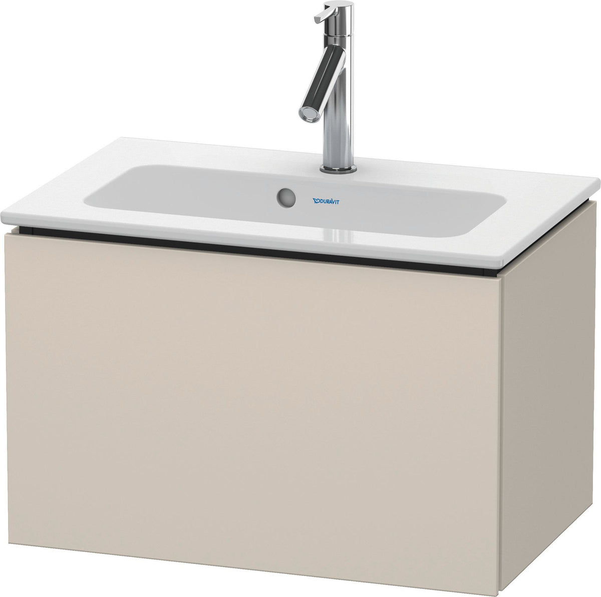 DURAVIT L-Cube Waschtischunterbau 620 mm, 1 Auszug, Weiß Matt, Wandmontage
