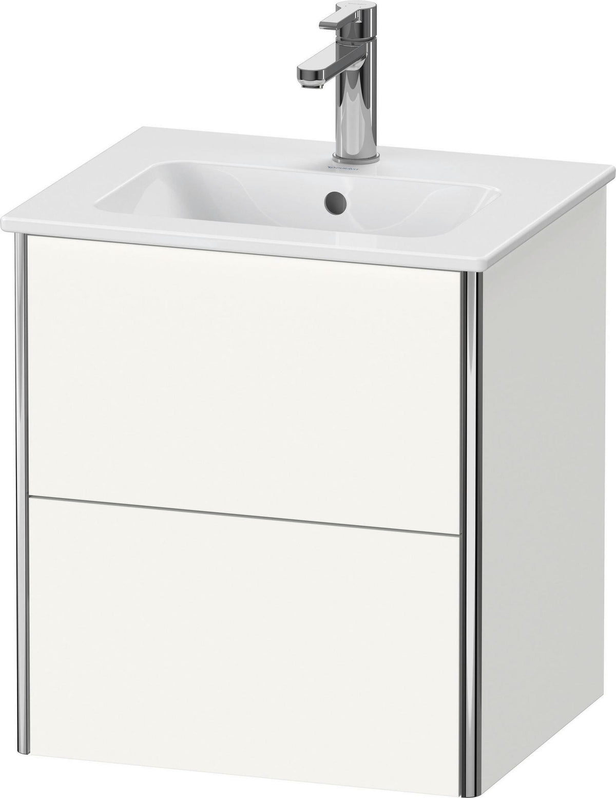 Duravit XSquare Waschtischunterbau wandhängend, 2 Schubkästen, Weiß Matt